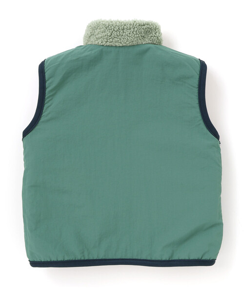 SLAP SLIP（スラップスリップ） ベスト 胸刺しゅうバイカラー