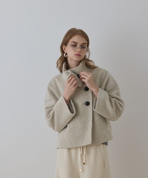 Diagram コート アウター アルパカシャギージャケット レディース