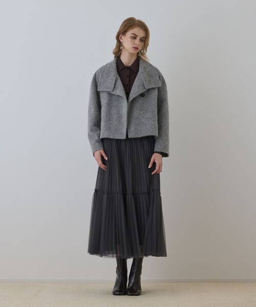 Diagram コート アウター アルパカシャギージャケット レディース