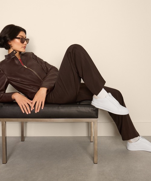 スニーカー グランド クロスコート リュクス スリッポンスニーカー womens レディースの画像