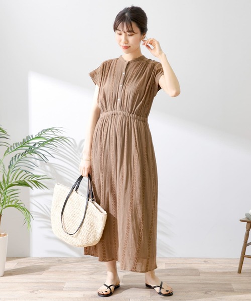 ADORE ブラウン 半袖ワンピース URBAN RESEARCH Sonny Label 半袖ワンピース FREE ブラウン レディース