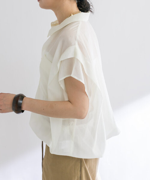 「RIVE DROITE」 半袖シャツ FREE ミント レディース_画像7