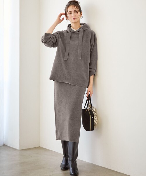 23区（ニジュウサンク） スカート 「SLOW/一部店舗限定」ベロア風