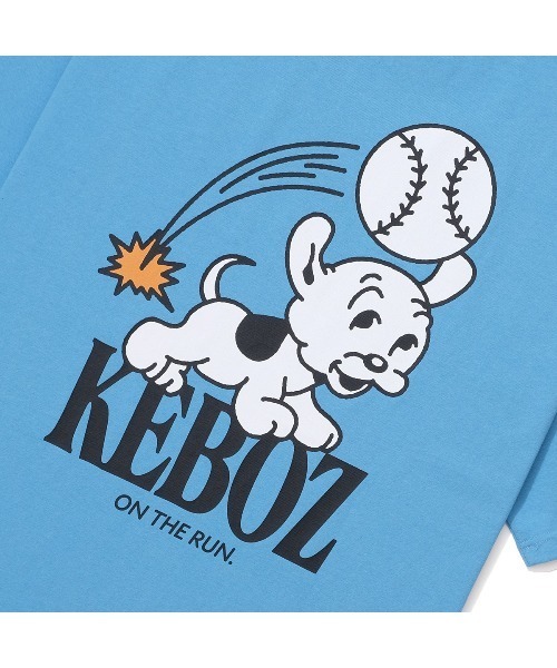 「KEBOZ」 半袖Tシャツ 2XL スカイブルー メンズ_画像2