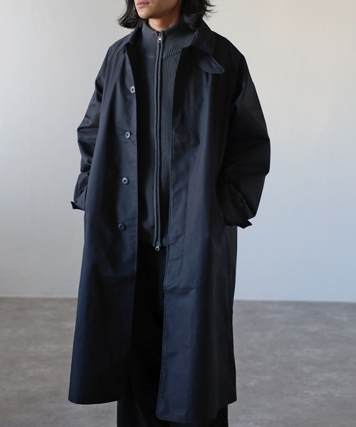 CREARE -LINO- ステンカラーコート M ブラック メンズ : ZOZOTOWN