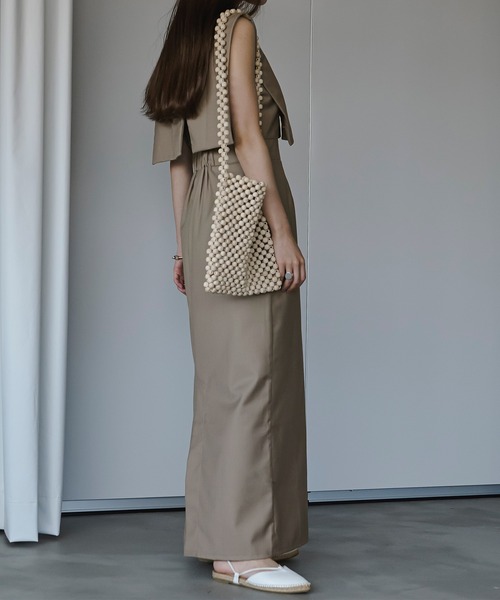 「Ezick」 ノースリーブワンピース FREE ブラック レディース_画像9