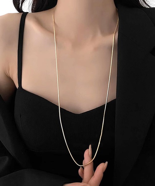 Blanc de Blue ネックレス ロングスネークチェーンネックレス 80cm