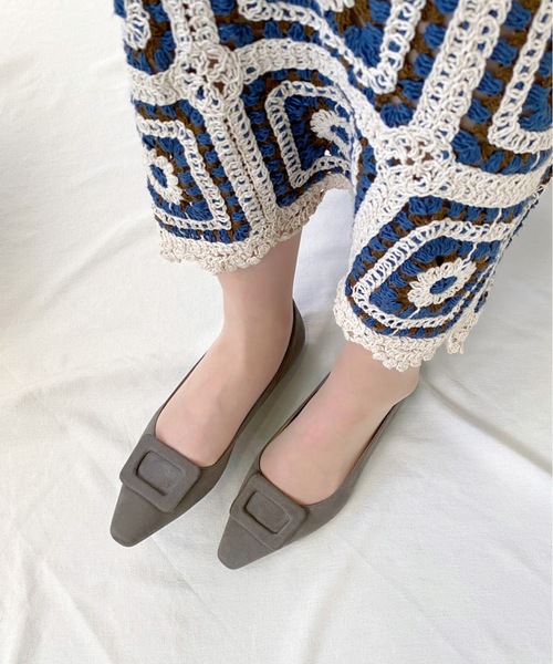 「MAMIAN」 パンプス 23.0cm チャコールグレー レディース_画像2