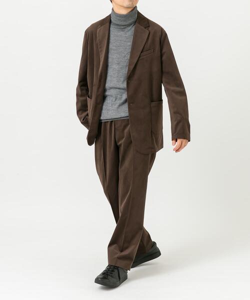 【ネイビー】『XLサイズあり』起毛カットツイルセットアップ URBAN RESEARCH ROSSO MEN セットアップ 「XLサイズあり」起毛カット