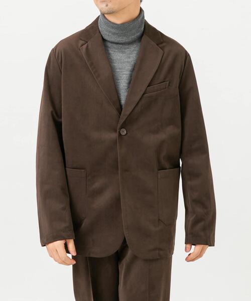美品 アーバンリサーチ プレミアムウール セットアップ 肉厚 Lサイズ ブラウン URBAN RESEARCH ROSSO MEN セットアップ 「XLサイズあり」起毛カット