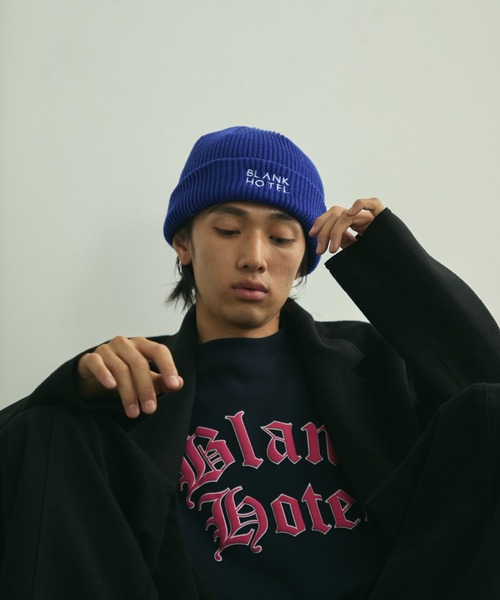 ポ*ン様 最終値下げ　縷縷夢兎　ハンドニット　ニット帽　ニットキャップ　ビーニー 送料込 コムデギャルソン ボックスロゴ ニットキャップ ビーニー