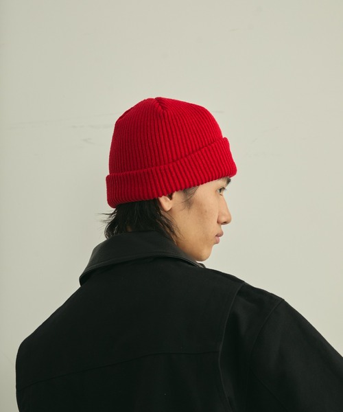 BLANK HOTEL ニット帽 ニットキャップ Logo Embroidered Rib Knit 
