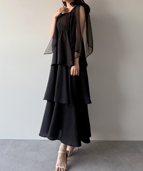 「mipiarl」 キャミソールワンピース SMALL ピンクベージュ レディース_画像8