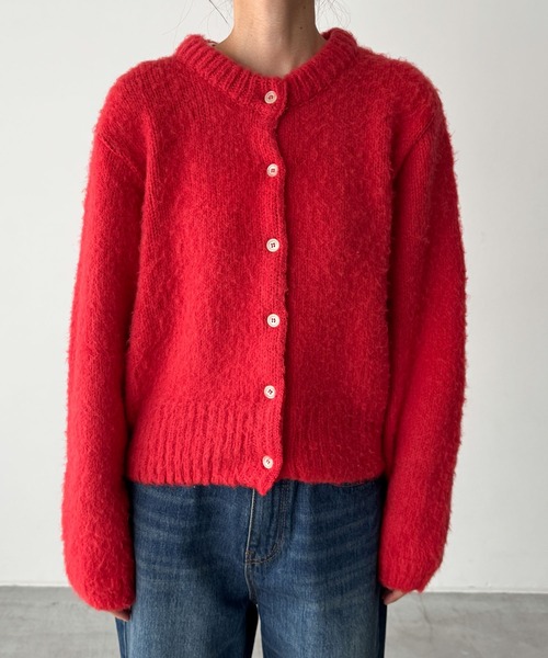 CANAL JEAN⭐︎ アルパカ混ヘアリークールカーディガン　再値下げ CANAL JEAN（キャナルジーン） カーディガン El mar アルパカ混