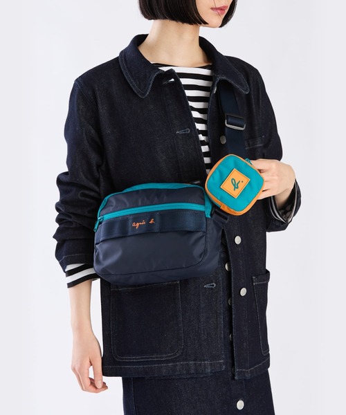 agnès b. ネイビー ショルダーバッグ ナイロン 新品未使用 agnes b.（アニエスベー） ショルダーバッグ FREE ネイビー レディース