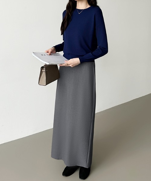 「COCOMOMO」 ロングスカート S グレー レディース_画像2