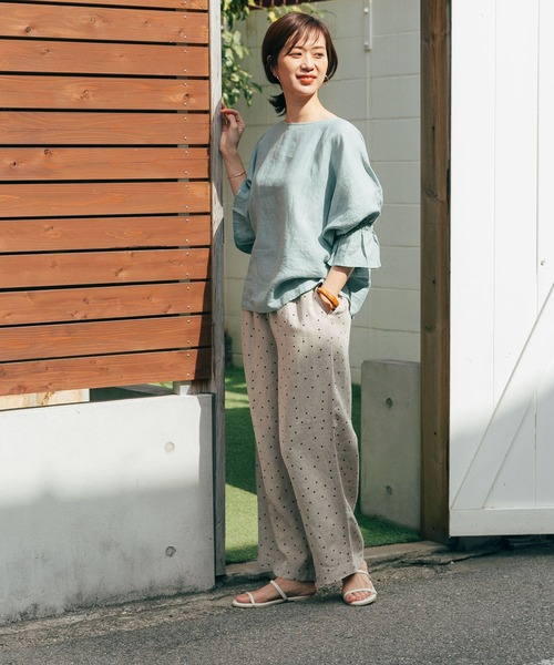 「URBAN RESEARCH DOORS」 7分袖ブラウス MEDIUM ブラック レディース_画像2