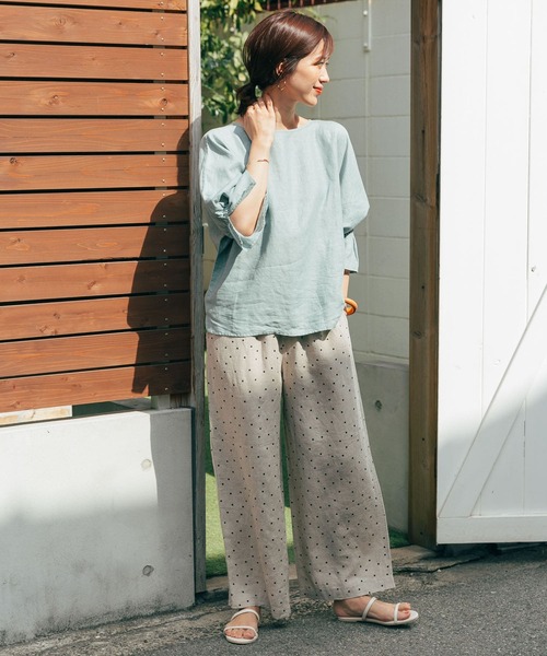 「URBAN RESEARCH DOORS」 7分袖ブラウス MEDIUM ブラック レディース_画像3