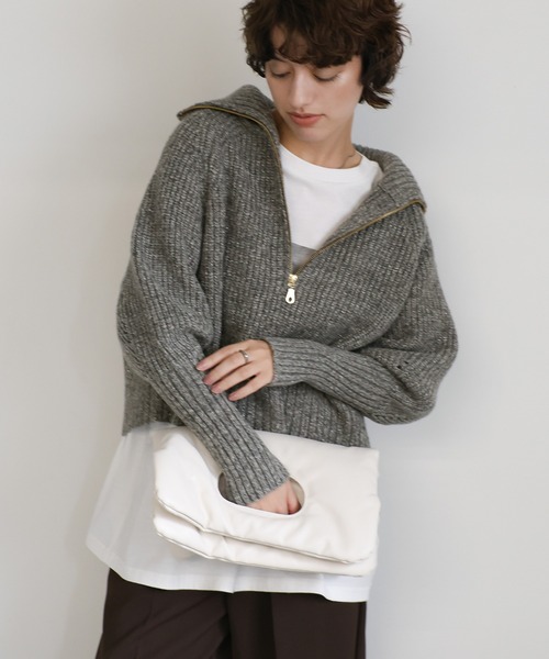 「select MOCA」 長袖ニット FREE ブラウン レディース_画像4