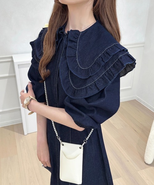 「apres jour」 長袖ワンピース X-LARGE ブラック レディース_画像3