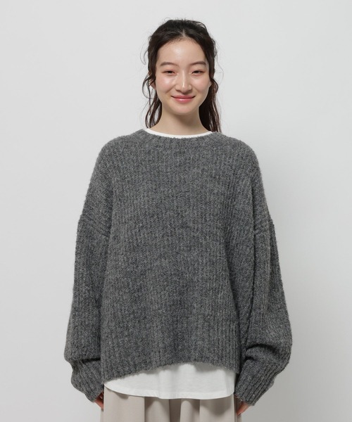 niko and…（ニコアンド） ニット セーター アルパカウールMIXアゼプル