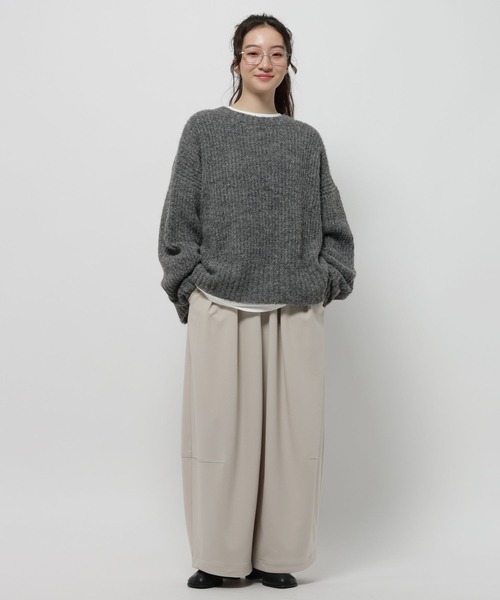 niko and…（ニコアンド） ニット セーター アルパカウールMIXアゼプル