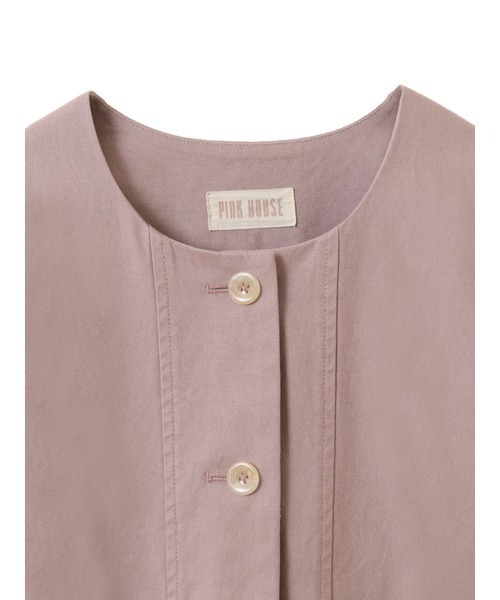 PINK HOUSE（ピンクハウス） ノーカラージャケット フリー スモーク