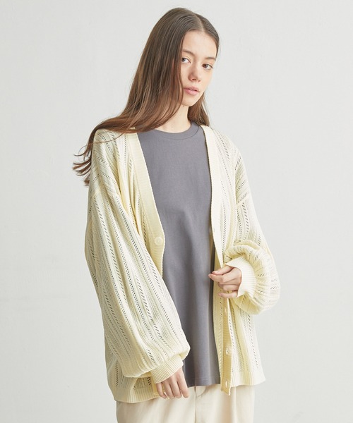 「molk」 ニットカーディガン S グリーン メンズ_画像5