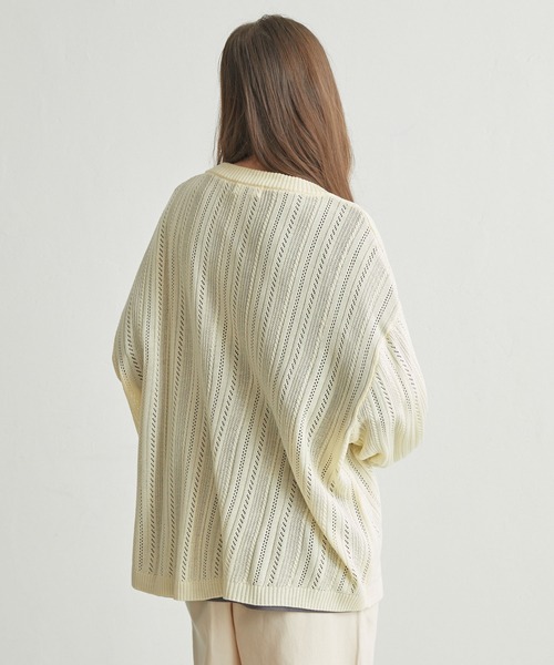 「molk」 ニットカーディガン S グリーン メンズ_画像7