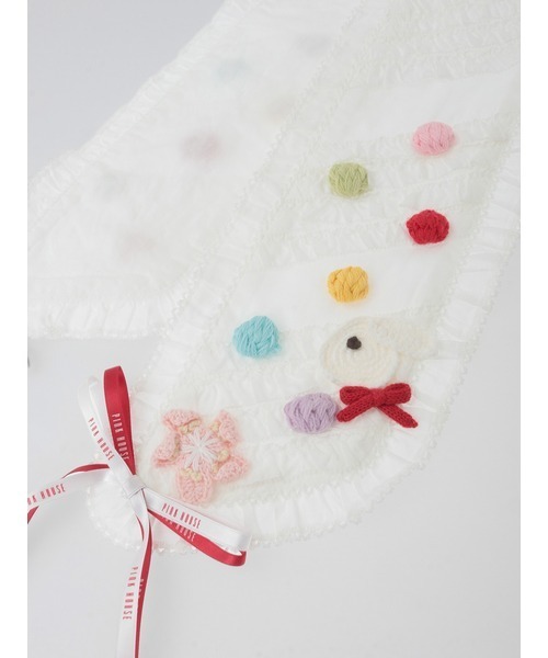 かずみん！ピンクハウス　マフラー PINK HOUSE（ピンクハウス）の「ブークレーマフラー（マフラー）」 - WEAR