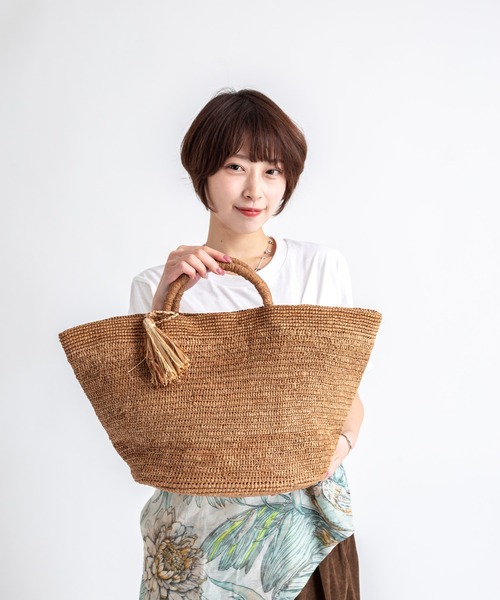 かごバッグ カゴバッグ 「LIMAIA/リマイア」ラフィア素材 かごバッグ