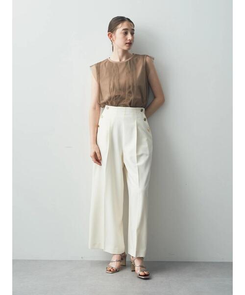 「YECCA VECCA」 パンツ S アイボリー レディース_画像3