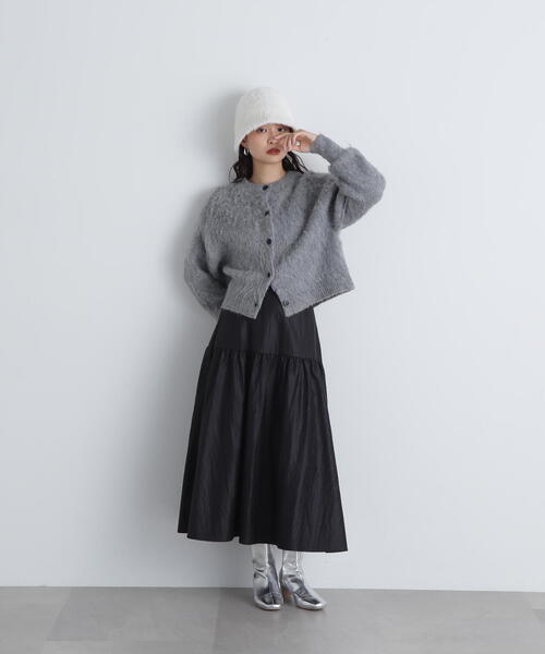 「N.(N. Natural Beauty Basic)」 ニットカーディガン MEDIUM ネイビー レディース_画像4