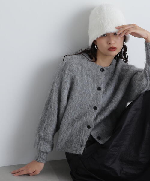 「N.(N. Natural Beauty Basic)」 ニットカーディガン MEDIUM ネイビー レディース_画像7