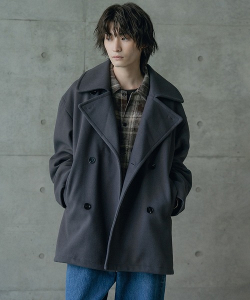 「RATTLE TRAP」 ピーコート L ブラック メンズ_画像6