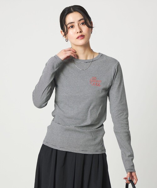 PETIT BATEAU（プチバトー） tシャツ 「別注」「PETIT BATEAU」ロング
