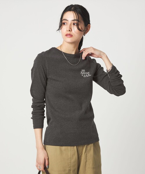 PETIT BATEAU（プチバトー） tシャツ 「別注」「PETIT BATEAU」ロング