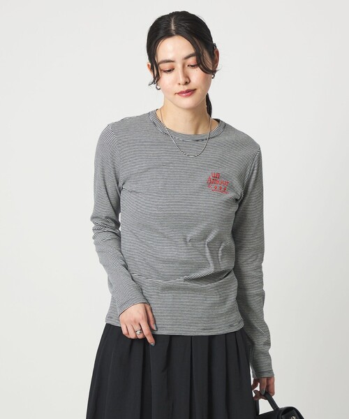 PETIT BATEAU（プチバトー） tシャツ 「別注」「PETIT BATEAU」ロング
