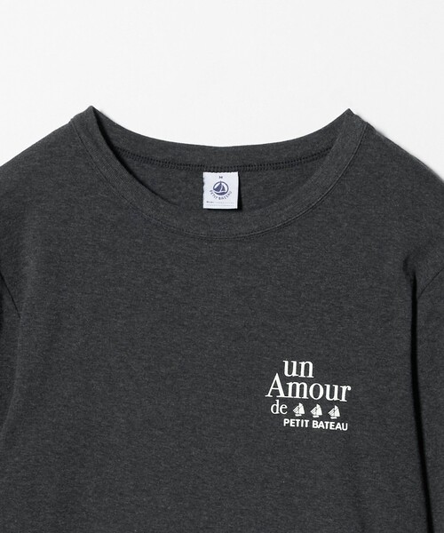 PETIT BATEAU（プチバトー） tシャツ 「別注」「PETIT BATEAU」ロング