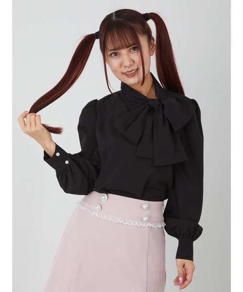 「Ank Rouge」 長袖ブラウス M ブラック レディース_画像9