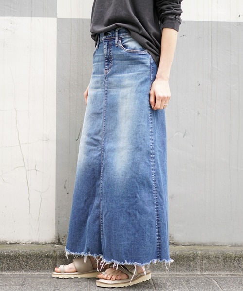 「surt」 デニムスカート M グレー レディース_画像6