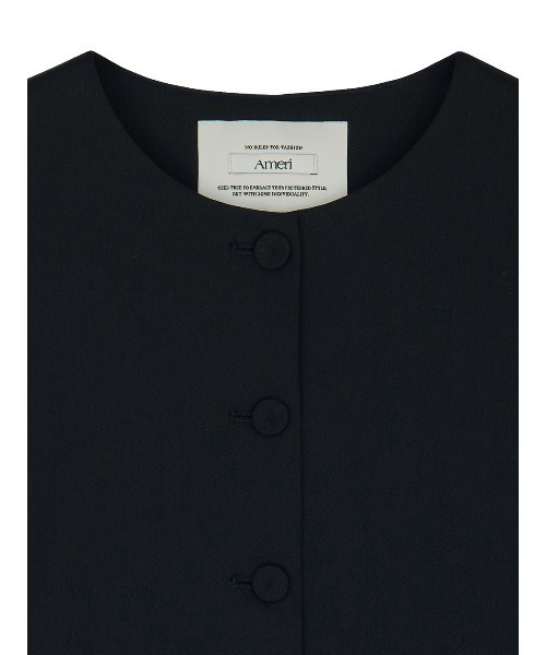 セレモニースーツ スーツ 入学式 卒業式 2WAY CREW NECK LACE TAKE OFF VEST レディースの画像