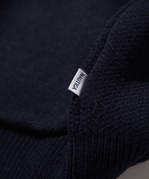 「NAUTICA」 ニットカーディガン MEDIUM チャコールグレー メンズ_画像7