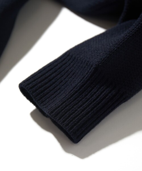 「NAUTICA」 ニットカーディガン MEDIUM チャコールグレー メンズ_画像8