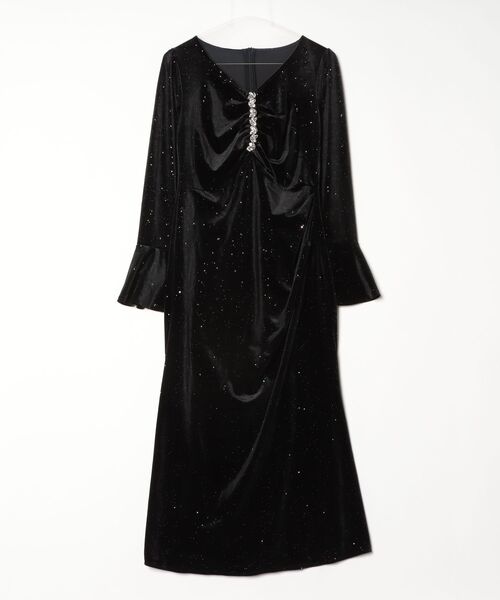 ドレス YUGA_YGMC　　Sequined velvet mermaid dress