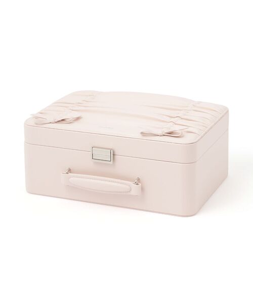 Francfranc（フランフラン） 収納 リボン コスメボックス ライトピンク