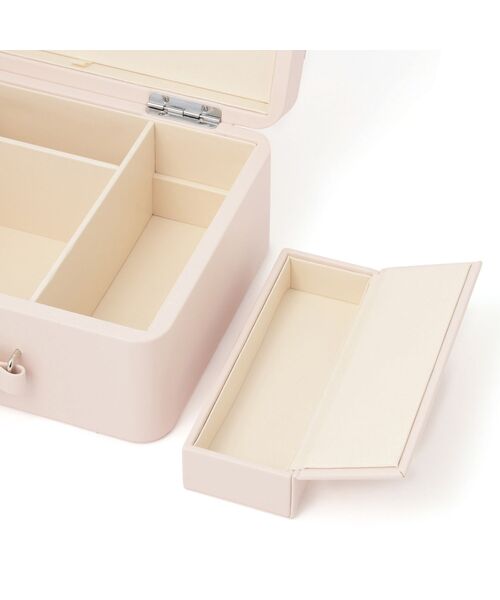 Francfranc（フランフラン） 収納 リボン コスメボックス ライトピンク