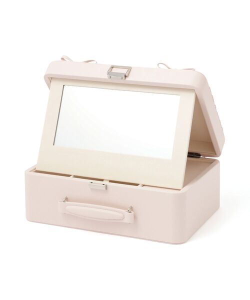 Francfranc（フランフラン） 収納 リボン コスメボックス ライトピンク