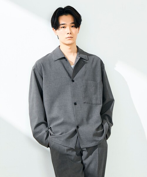GLOSTER（グロスター） シャツ 「春夏に着たい上品素材」リネンタッチ