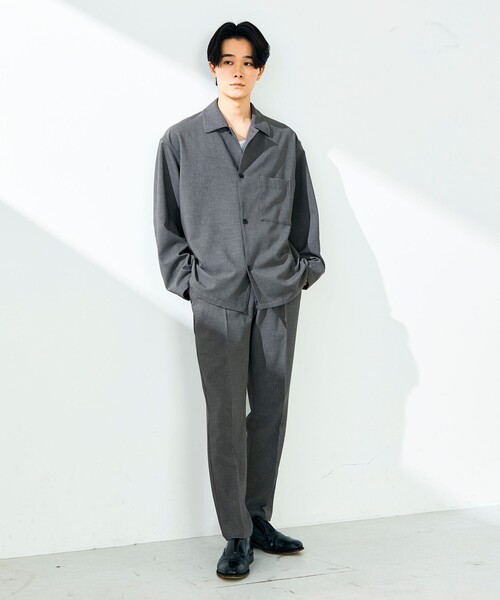 GLOSTER（グロスター） シャツ 「春夏に着たい上品素材」リネンタッチ